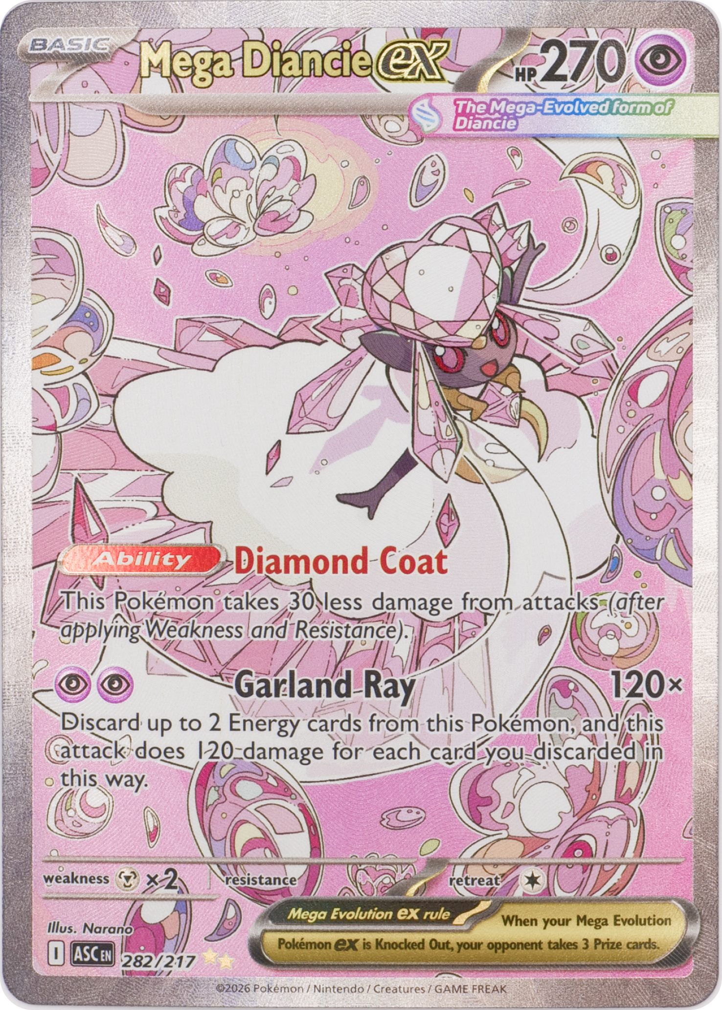 Mega Diancie ex (Special Illustration Rare) #282 1