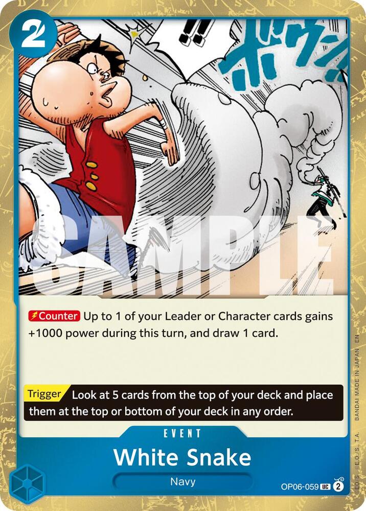 White Snake Pirate Foil