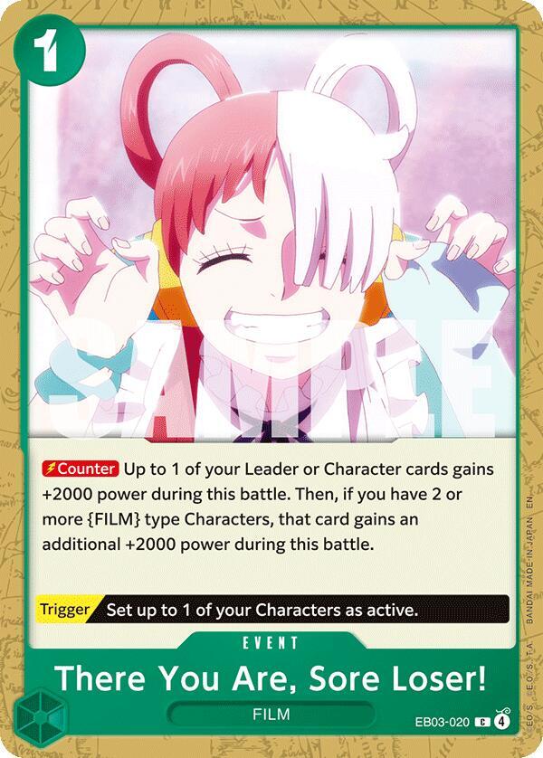 There You Are, Sore Loser!